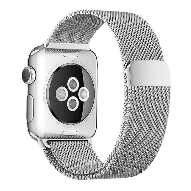 JLT Magnetic Milanese Stainless Steel Watch Band Wrist Strap for Apple Watch Series 9 8 7 6 SE (2023) SE(2022) 40mm 3 2 1 38mm JLT Magnetic Milanese Stainless Steel Watch Band Wrist Strap for Apple Watch Series 9 8 7 6 SE (2023) SE(2022) 40mm 3 2 1 38mm